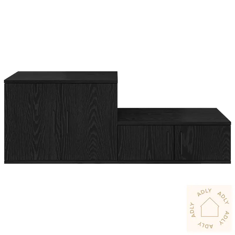 Oppbevaringsskap Sort 103X41X40 Cm Laget Av Tre