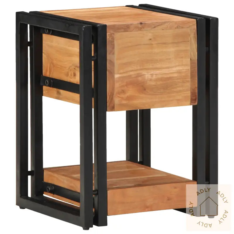 Nattbord 2 Stk 30X30X40 Cm Solid Tre Akasietre