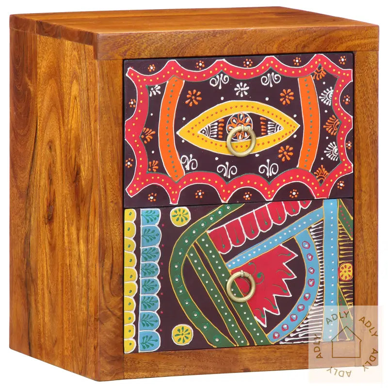 Nattbord 35X30X40 Cm Massivt Akasietre
