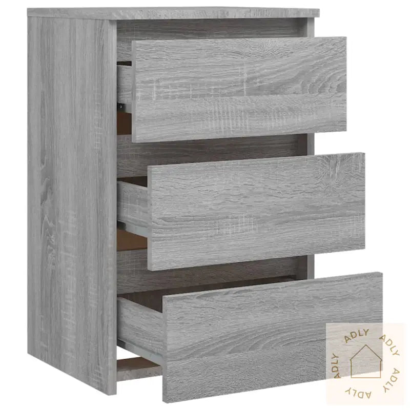 Nattbord Grå Sonoma 40X35X62,5 Cm Konstruert Tre