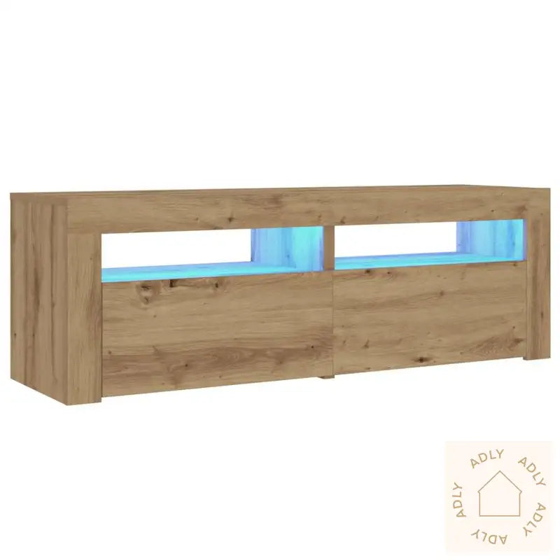 Nattbord 2 Stk Med Led Artisan Eik 60X35X40 Cm