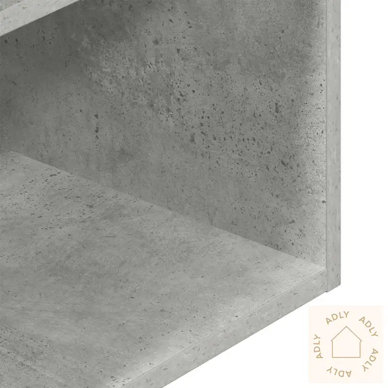 Nattbord Med Skuff Betonggrå 35X34X66,5 Cm