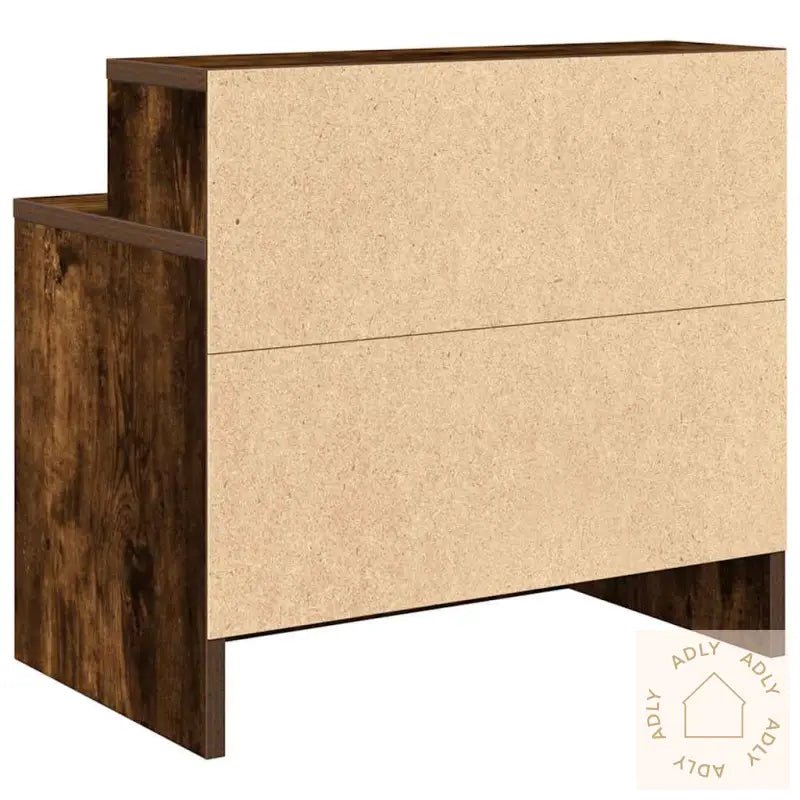 Nattbord Med Skuff Røkt Eik 51X31X47 Cm