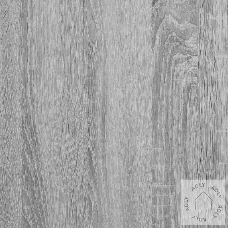 Nattbord Med Skuff Grå Sonoma 20X36X60 Cm