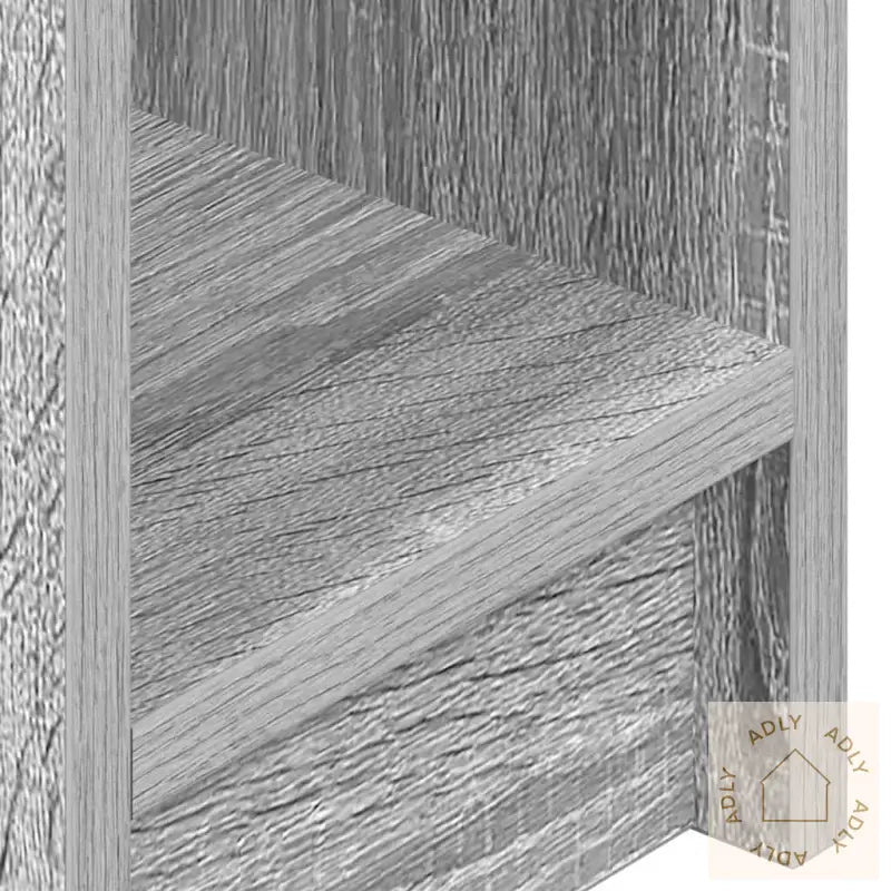 Nattbord Med Skuff Grå Sonoma 20X36X60 Cm