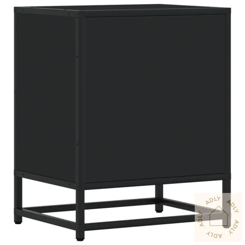 Nattbord Svart 40X31X50 Cm Heltre Furu