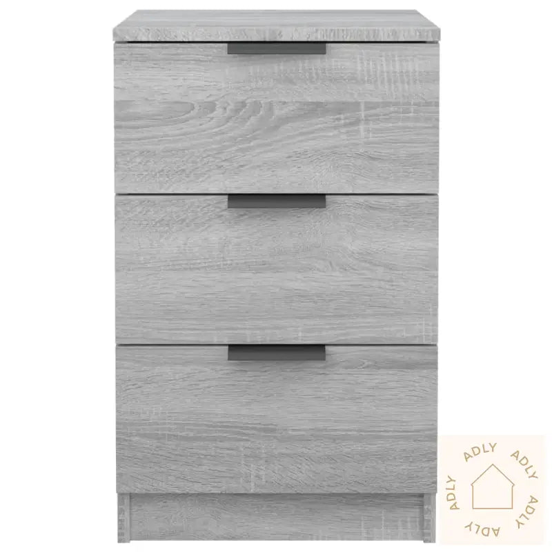 Nattbord Grå Sonoma 40X36X65 Cm