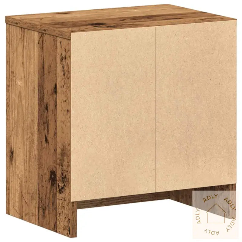 Nattbord Med Skuff Gammelt Tre 39X28X41 Cm