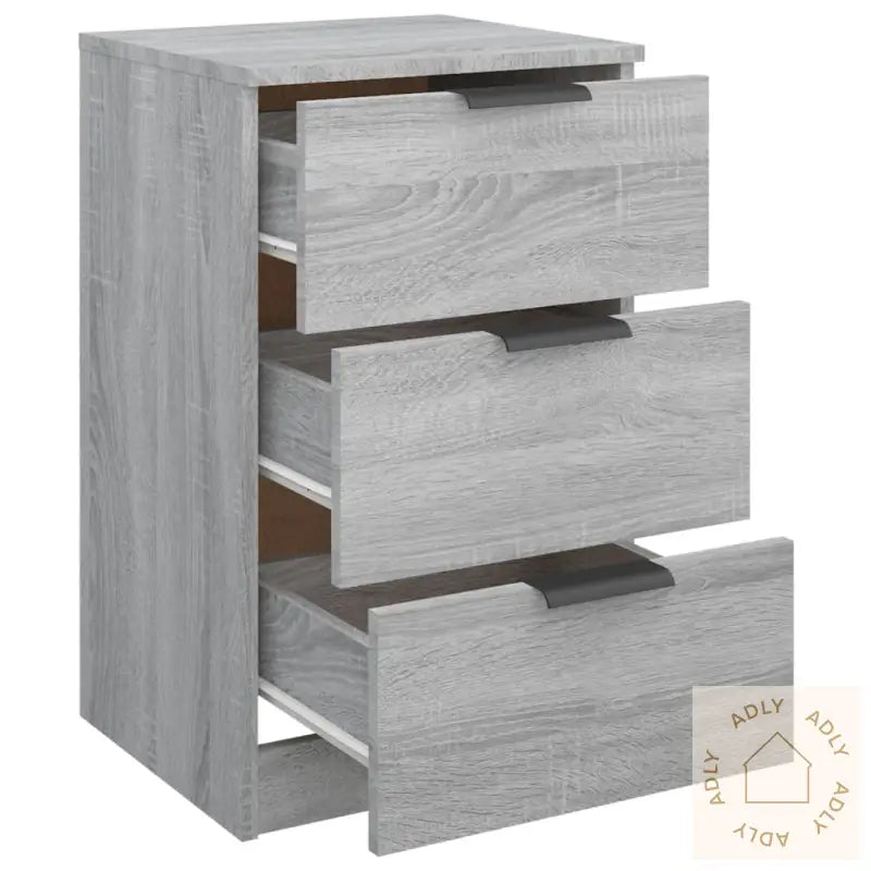 Nattbord Grå Sonoma 40X36X65 Cm