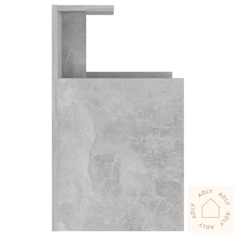 Nattbord 2 Stk Betonggrå 40X35X60 Cm Konstruert Tre