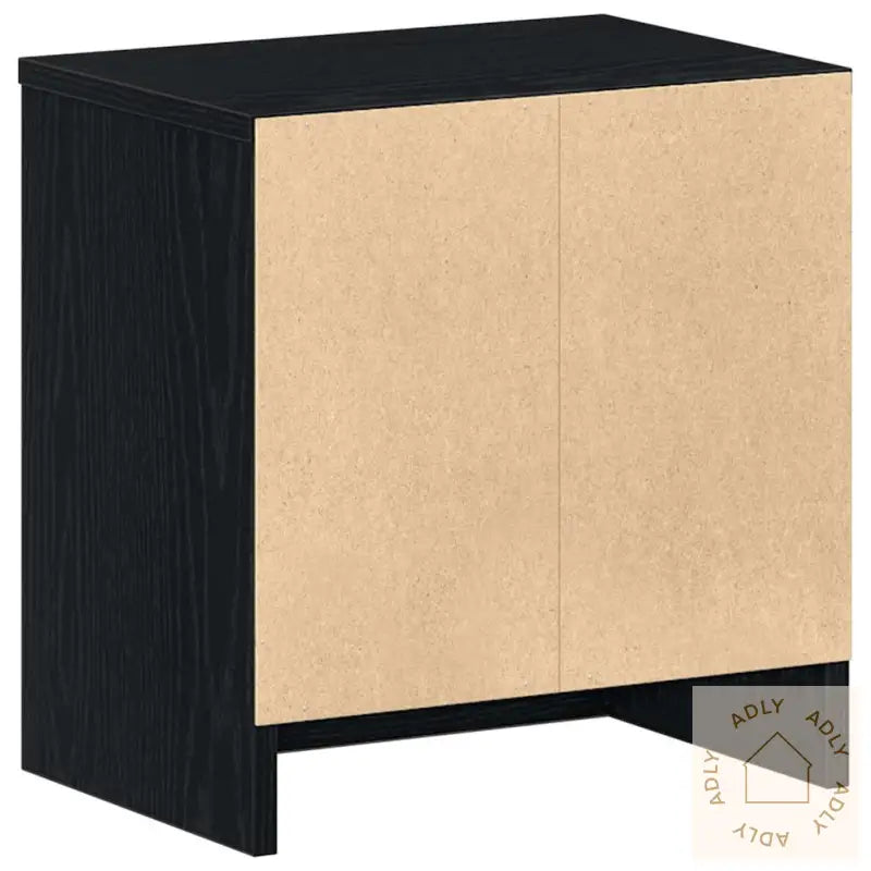 Nattbord 2 Stk Med Skuff Svart 39X28X41 Cm