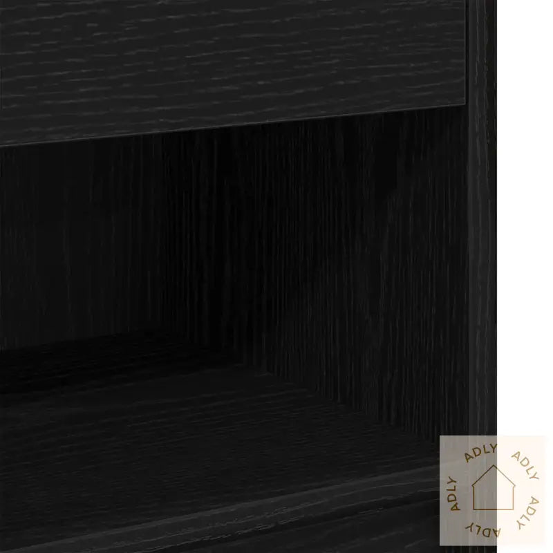 Nattbord 2 Stk Med Skuff Svart 39X28X41 Cm