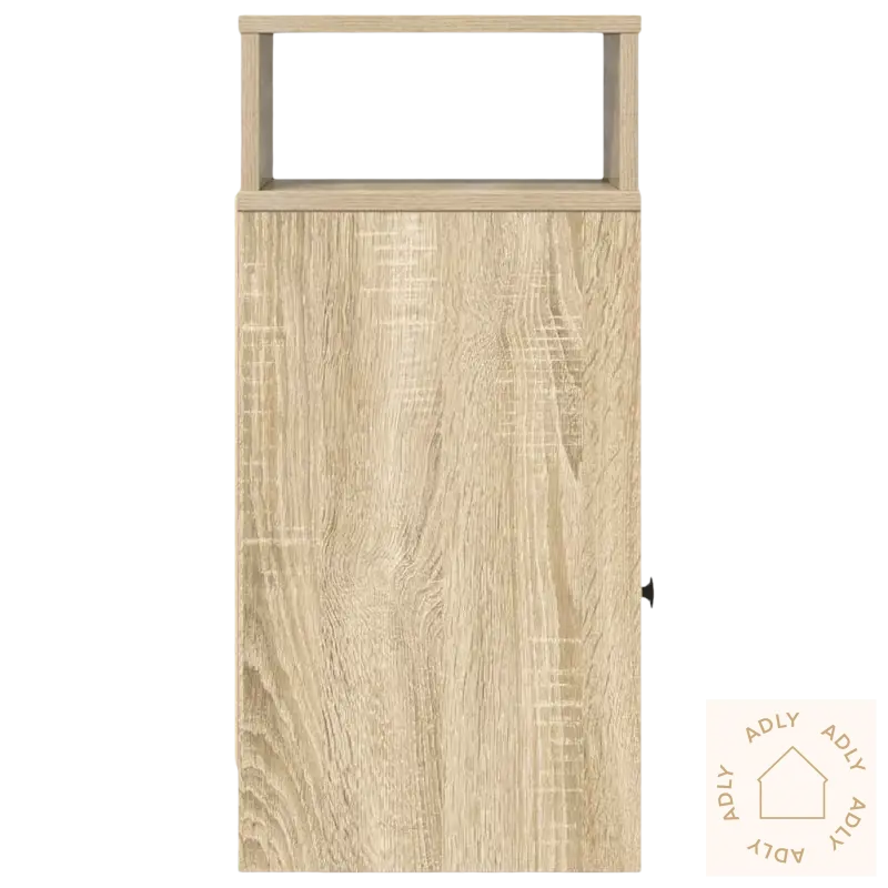 Nattbord sonoma eik med åpent topp i slitesterkt materiale for en rustikk look