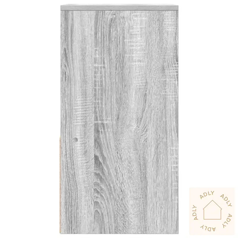 Nattbord Med Skuff Grå Sonoma 35X34X66,5 Cm