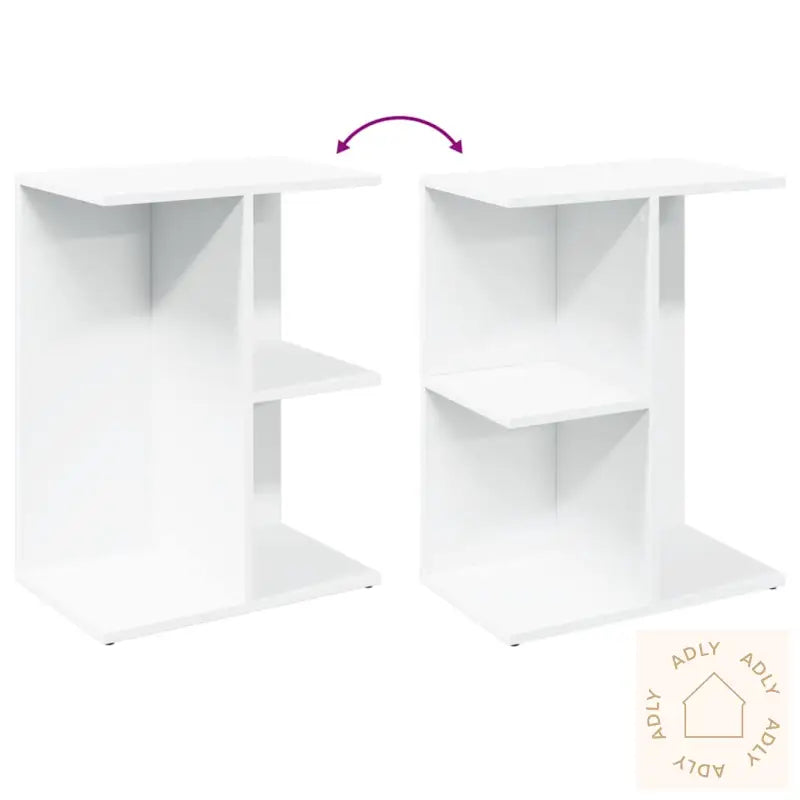 Nattbord Hvit 46,5X29X61 Cm Konstruert Tre