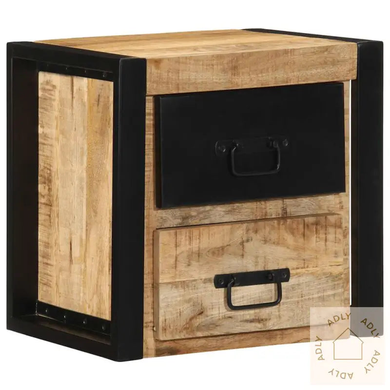 Nattbord 40X35X40 Cm Grovt Heltre Mangotre