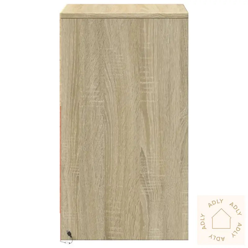 Nattbord Med Led Sonoma Eik Konstruert Tre