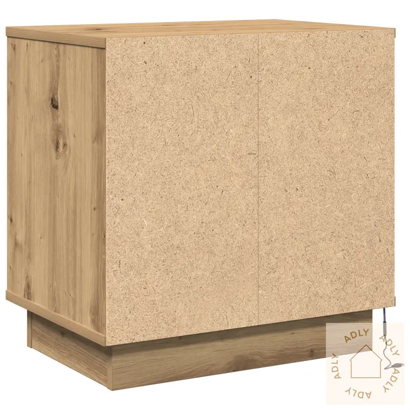 Nattbord Med Led 2 Stk Artisan Eik 50X34,5X50 Cm