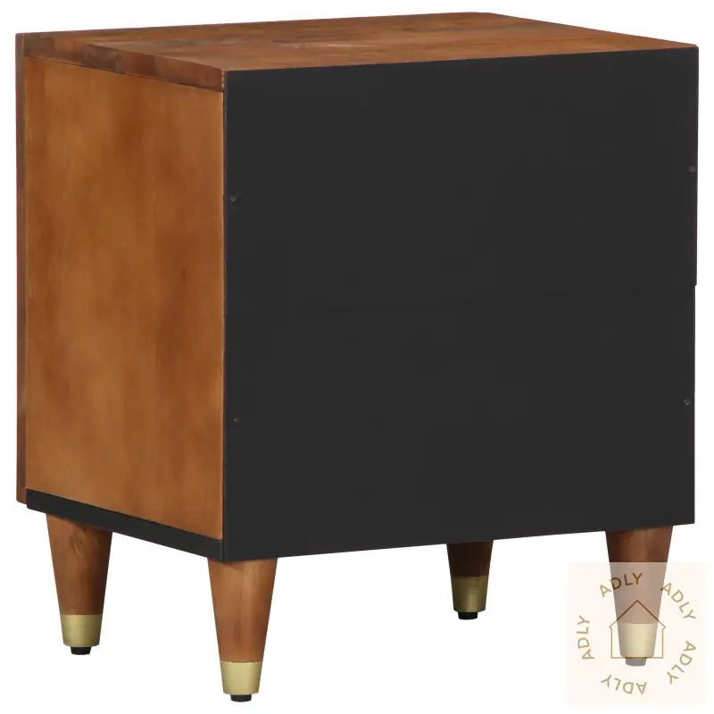 Nattbord 2 Stk 40X33X46 Cm Solid Tre Mango