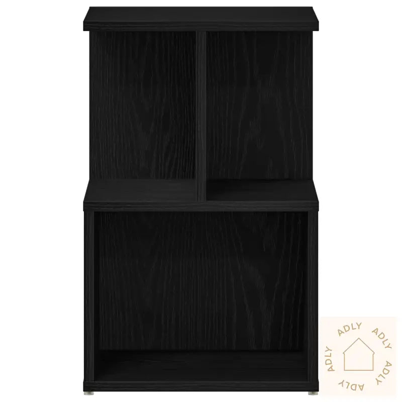 Nattbord 2 Stk Svart Eik 35X35X55 Cm Bakteriefritt Tre