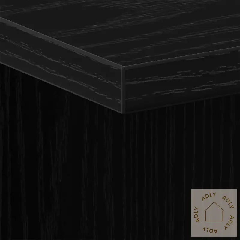 Nattbord 2 Stk Svart Eik 35X35X55 Cm Bakteriefritt Tre