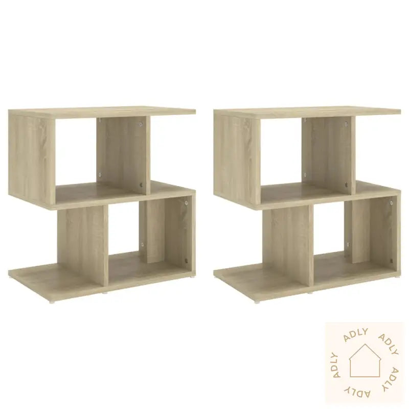Nattbord 2 Stk Sonoma Eik 50X30X51,5 Cm Konstruert Tre