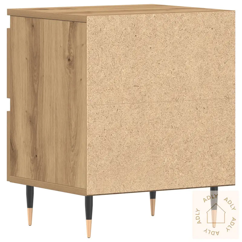 Nattbord 2 Stk Artisan Eik 40X35X50 Cm Konstruert Tre
