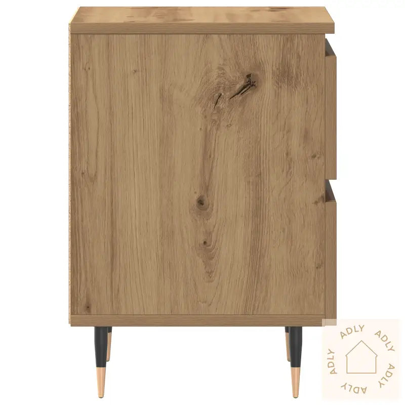 Nattbord 2 Stk Artisan Eik 40X35X50 Cm Konstruert Tre