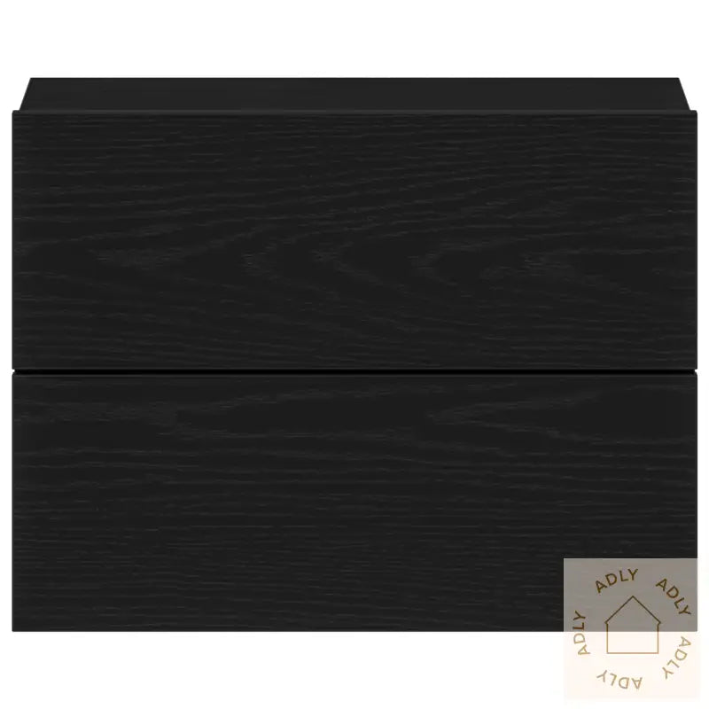 Nattbord 2 Stk Svart Eik 40X30X30 Cm Laget Av Tre