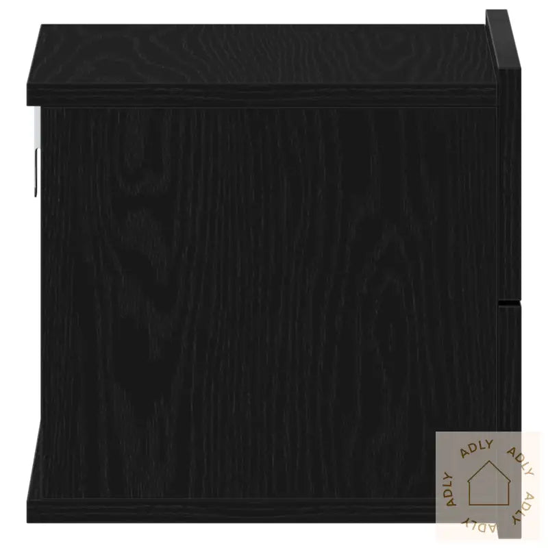 Nattbord 2 Stk Svart Eik 40X30X30 Cm Laget Av Tre