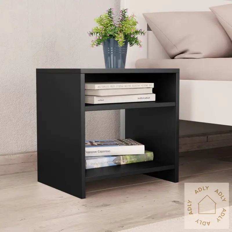 Nattbord 2 Stk Svart 40X30X40 Cm Konstruert Tre