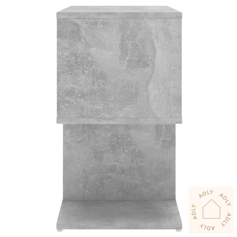 Grå betong-utseende nattbord med elegant design for møbler til hjemmet