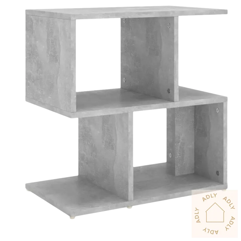 Gray concrete-effekt hagemøbler shelving unit for elegante møbler til hjemmet
