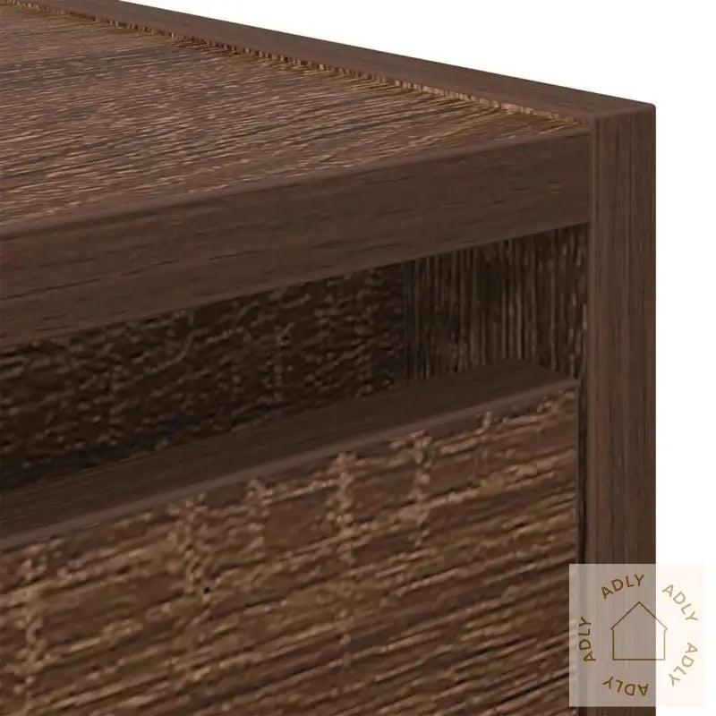Veggmonterte Nattbord 2 Stk Brun Eik 38X34X40 Cm