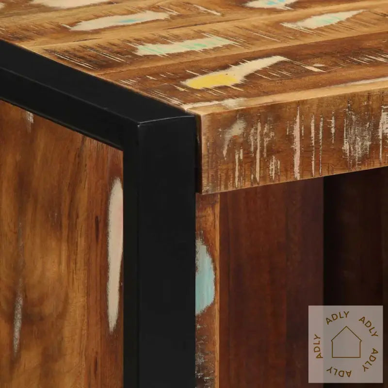 Nattbord 2 Stk Flerfarget 40X35X40 Cm Gjenvunnet Heltre
