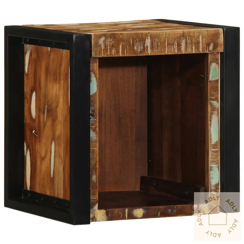 Nattbord 2 Stk Flerfarget 40X35X40 Cm Gjenvunnet Heltre