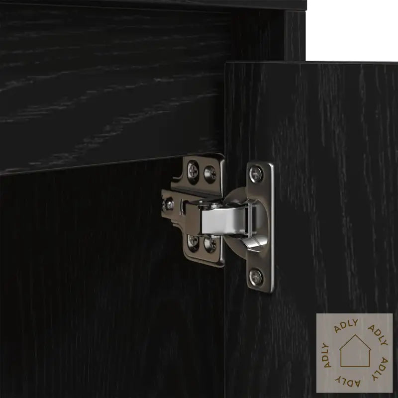 Nattskap Med Led-Lys Sort 38X34X50 Cm