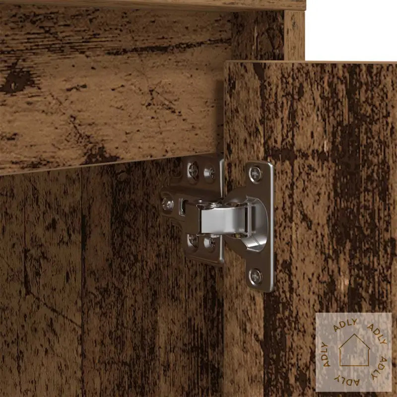 Nattskap Med Led-Lys 2 Stk Gammelt Tre 38X34X50 Cm