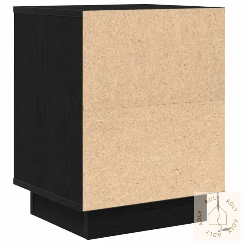 Nattskap Med Led-Lys Sort 38X34X50 Cm