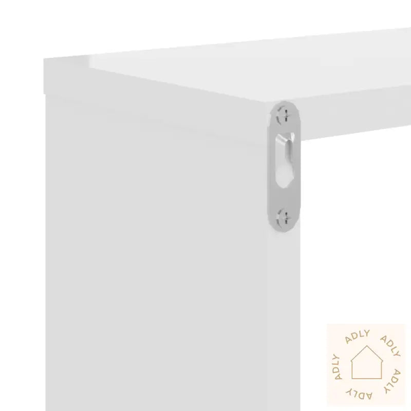 Vegghyller 2 Stk Høyglans Hvit 50X15X50 Cm Konstruert Tre