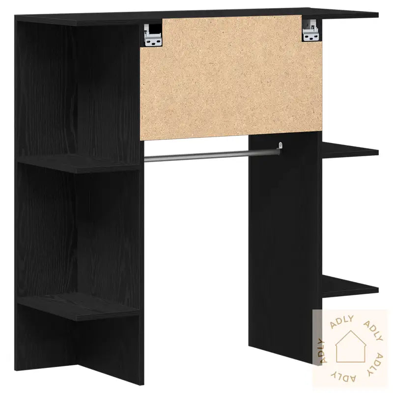 Gangskap Sort Eik 97,5X37X99 Cm Konstruert Tre