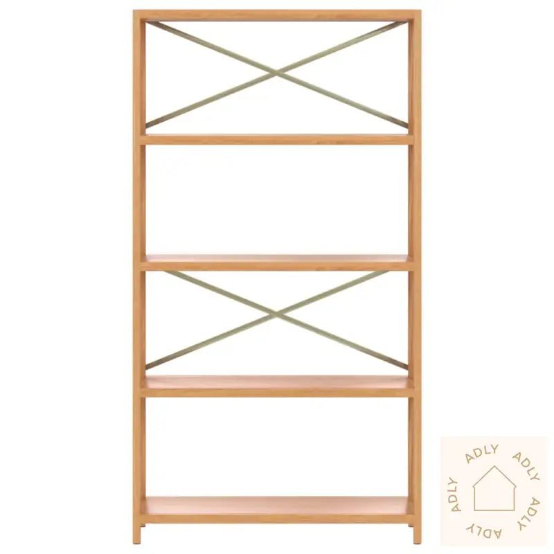 Hylle 5 Etasjer 80X30X146 Cm Heltre Eik