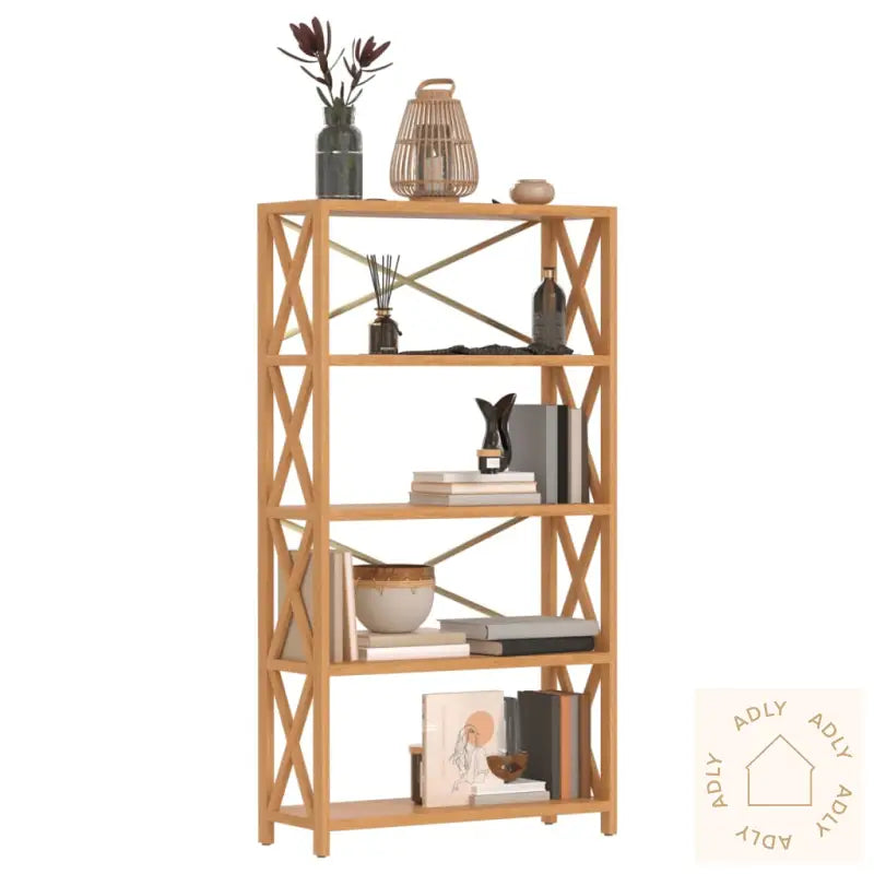 Hylle 5 Etasjer 80X30X146 Cm Heltre Eik
