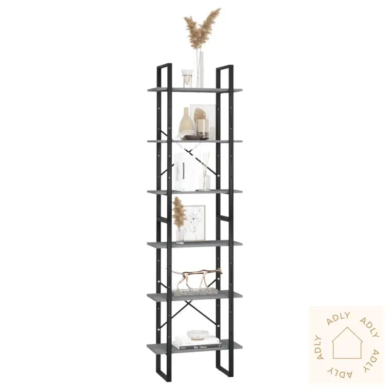 Oppbevaringshylle Grå 60X30X210 Cm Heltre Furu
