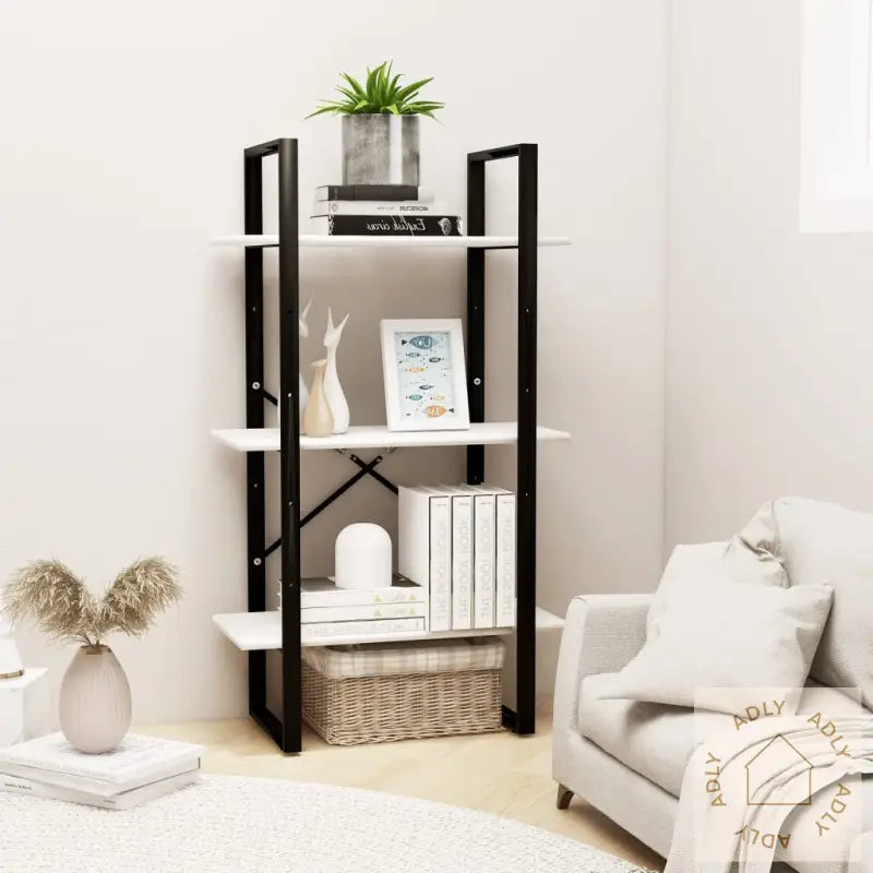 Oppbevaringshylle 60X30X105 Cm Heltre Furu Hvit
