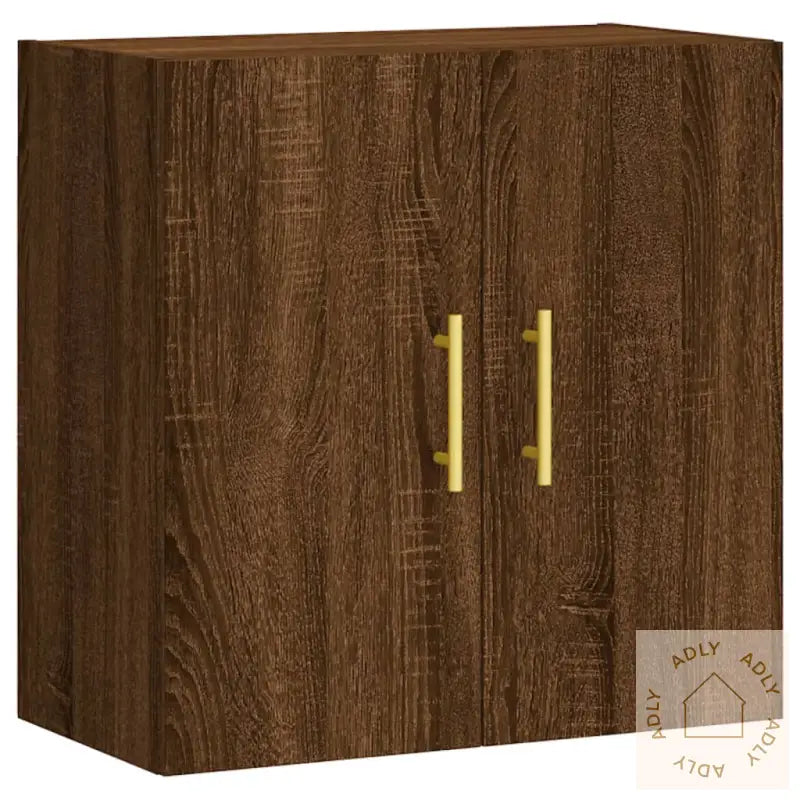 Veggskap Brun Eik 60X31X60 Cm Konstruert Tre