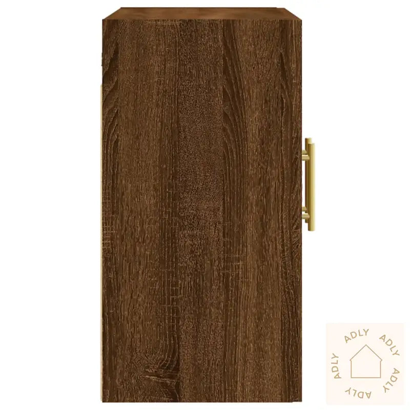Veggskap Brun Eik 60X31X60 Cm Konstruert Tre