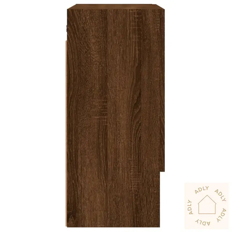 Veggskap Brun Eik 60X31X70 Cm Konstruert Tre