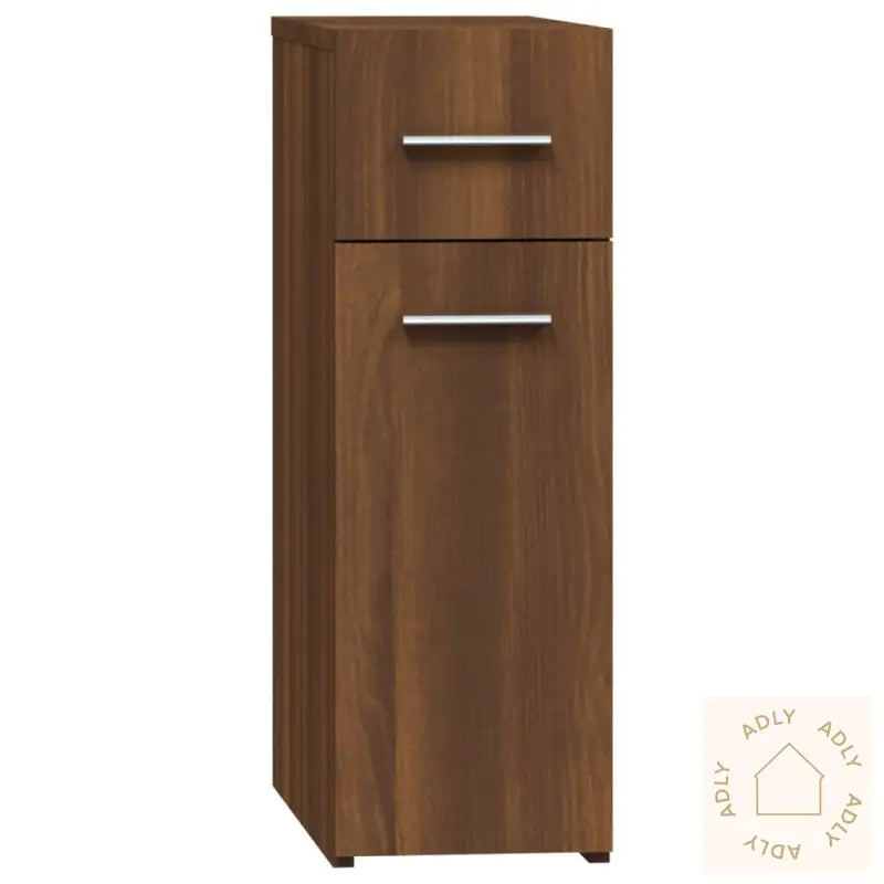 Apotekskap Brun Eik 20X45,5X60 Cm Konstruert Tre