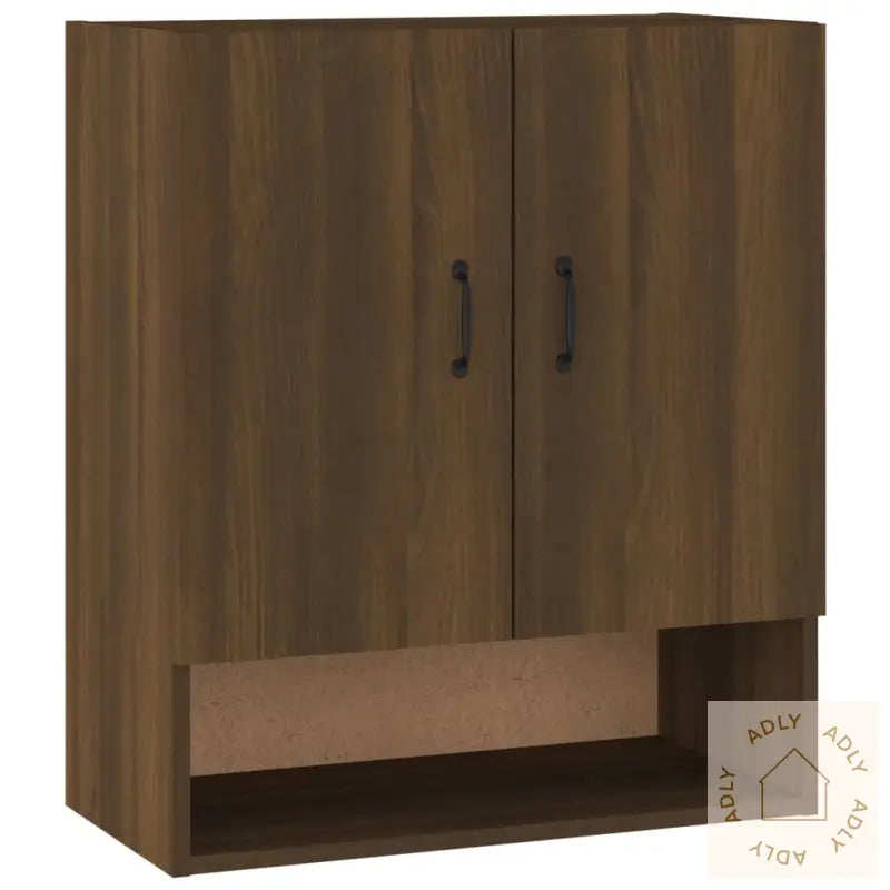Veggskap Brun Eik 60X31X70 Cm Konstruert Tre